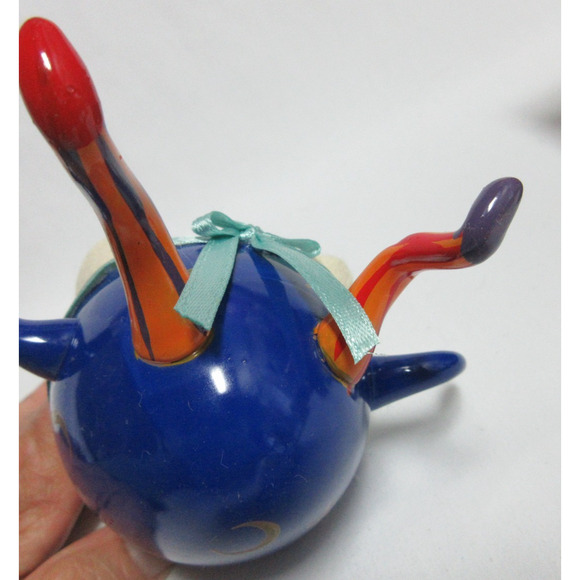 VTG De Carlini Humpty Dumpty Christmas Ornament Stars & Moon Celestial Italy - Picture 10 of 10